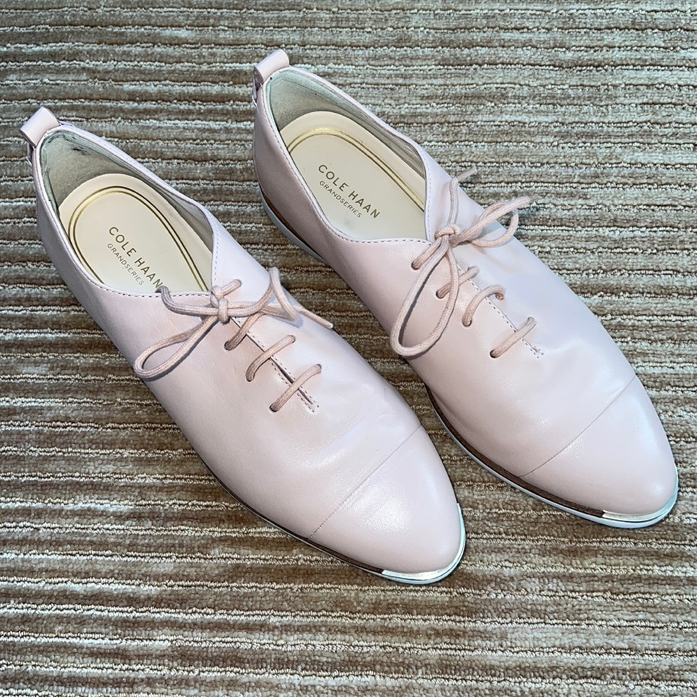 Cole Haan Womens Rose Pink Leather Dress shoes/loafers size 8
